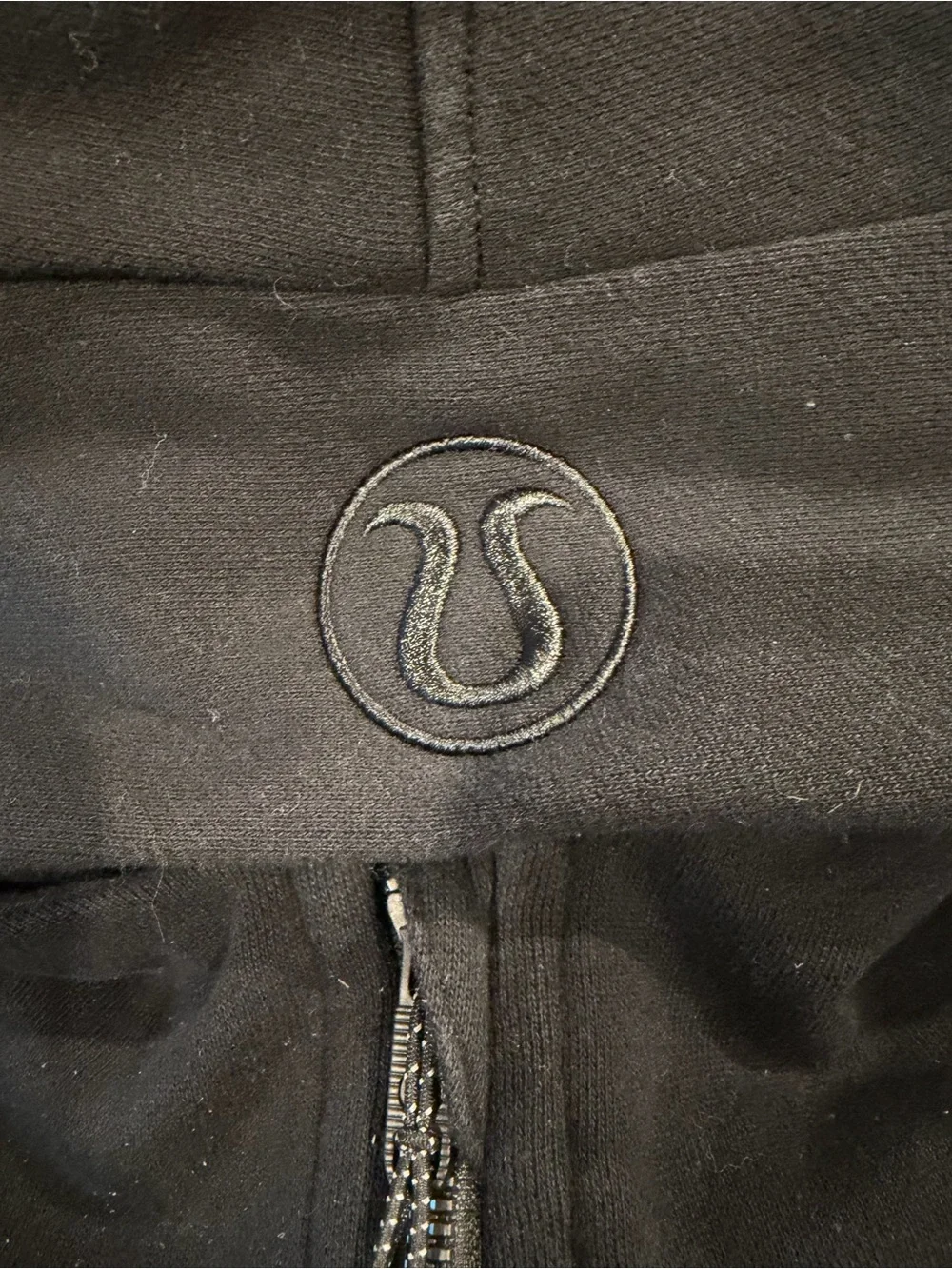 lululemon athletica Black scuba hoodie half zip
